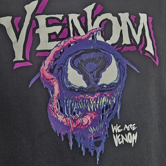 Marvel Venom - We Are Venom - 100% Cotton Short Sleeve Black T-Shirt, sz XL - Picture 2 of 4